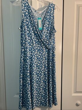 kaileigh knit dress Kaileigh Dresses | Kaileigh Senna Faux Wrap Knit Dress | Color: Blue | Size: Mp